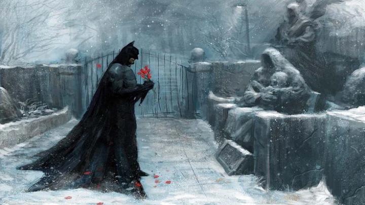 Batman artwork winter snow cemetery wallpaper | 1920x1080 | 585144 