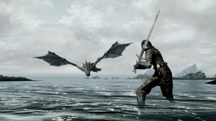 Skyrim Dragon Wallpaper \u00b7\u2460 