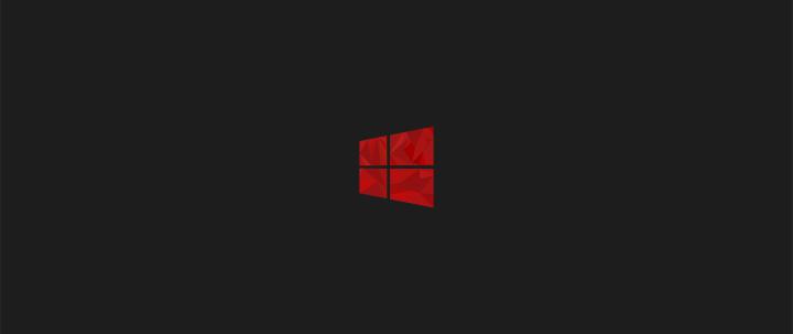 2560x1080 Windows 10 Red Minimal Simple Logo 8k 2560x1080 Resolution HD 