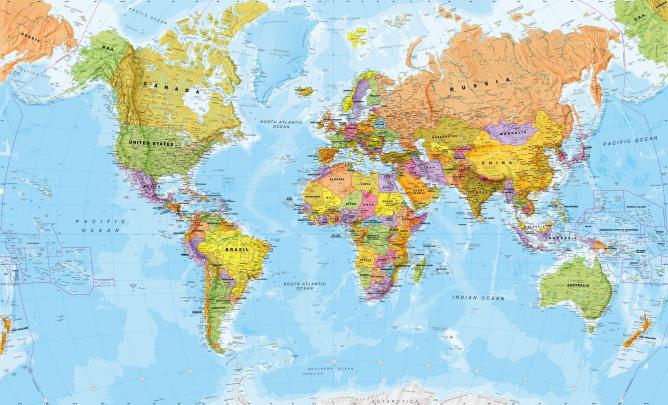World Map Desktop Wallpaper \u00b7\u2460 