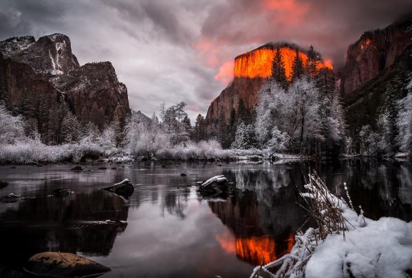 landscape, Snow, Yosemite National Park Wallpapers HD \/ Desktop and 