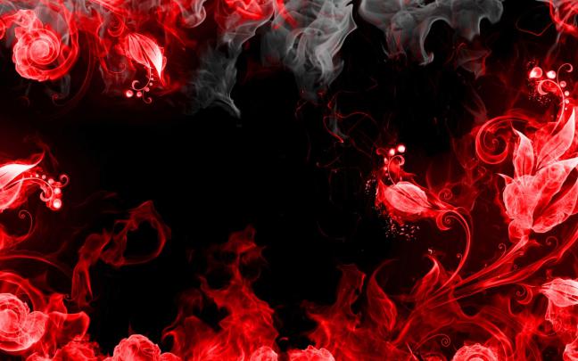 Free download Download Wallpaper 1920x1080 abstraction red smoke black 