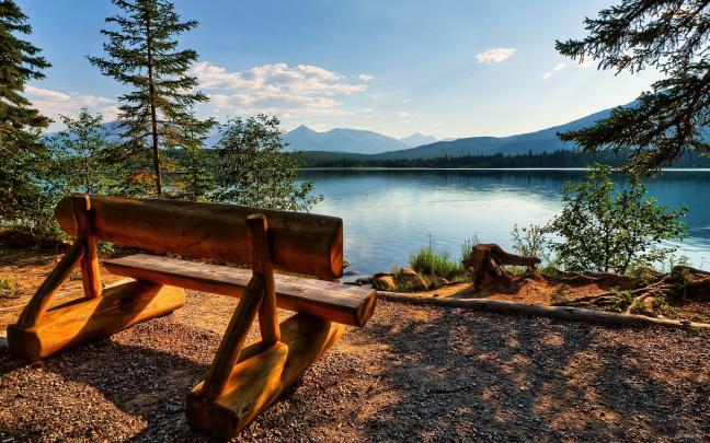 Free download shore of a mountain lake HD Desktop Wallpaper HD Desktop 