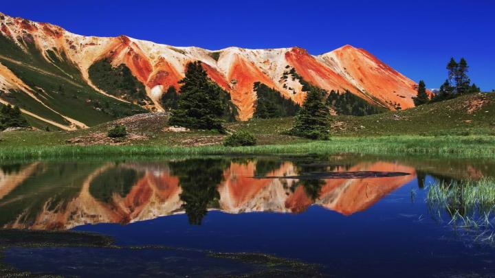 mountains red world colorado reflections tarn alpine colorado 1920x1080 