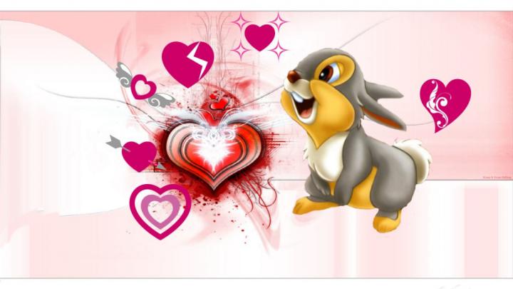 Free download Cute Rabbit Valentines Day Wallpaper photos Romantic 