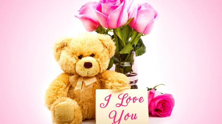 Valentines Day, Teddy Bear Wallpaper for Desktop Netbook 1366x768 HD