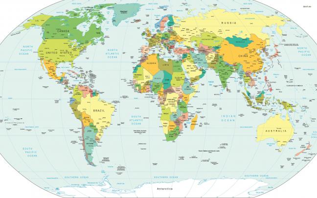 Desktop Wallpaper World Map -