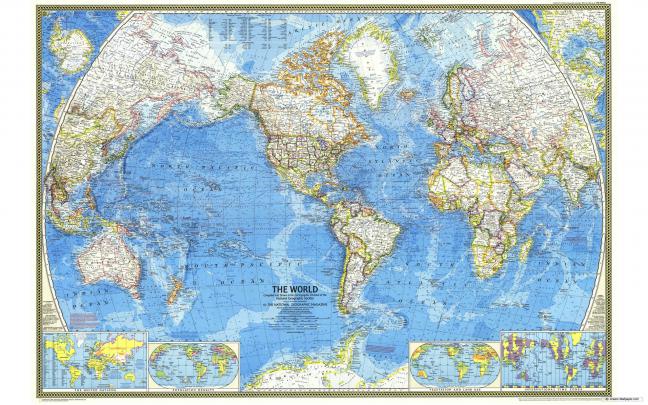 World Map Desktop Wallpaper -