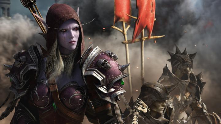 Sylvanas Windrunner, Elven, Pointed ears, Women, Long hair, Digital art 