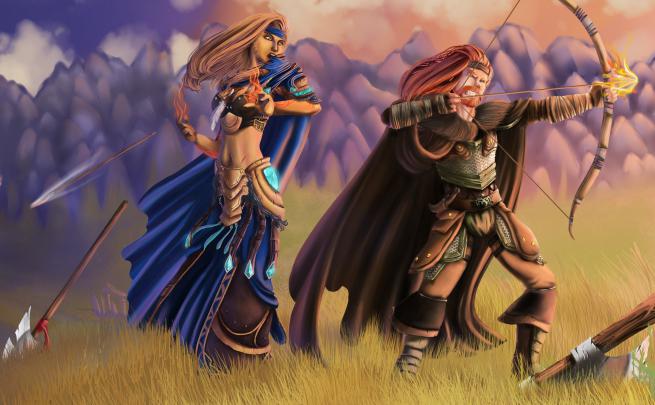 Beautiful photo of World of Warcraft, desktop wallpaper of boy, girl 