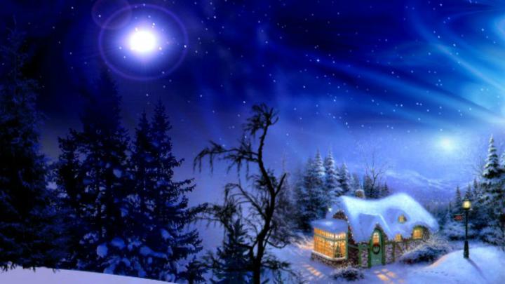 Christmas Night Wallpaper \u00b7\u2460 
