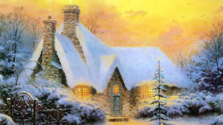 Christmas Thomas Kinkade Winter Wallpapers - Top Free Christmas Thomas 