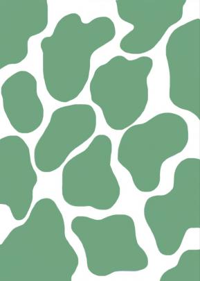 Green Cow Print Sage Green Aesthetic Wallpaper - All About Cwe3