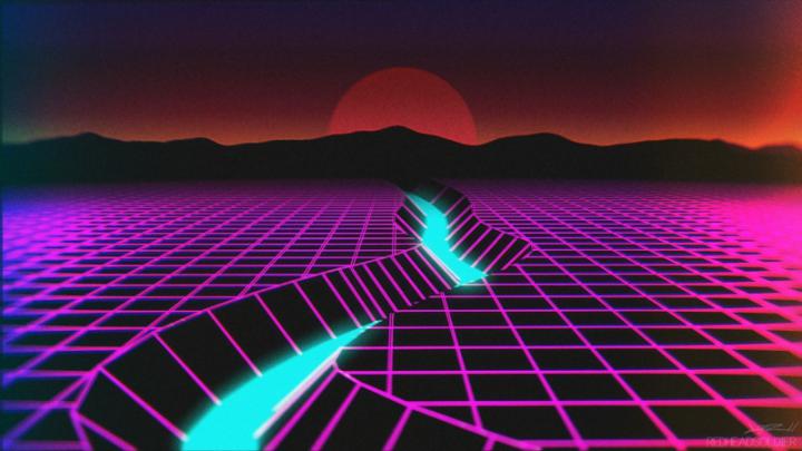 1920x1080 px neon New Retro Wave synthwave \u2013 Entertainment TV Series HD 