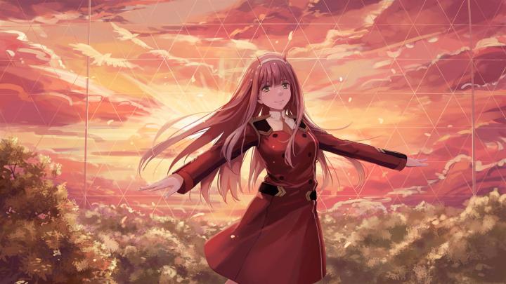 Zero Two 1920X1080 : 1920x1080 4k Zero Two Darling In The Franxx Laptop 