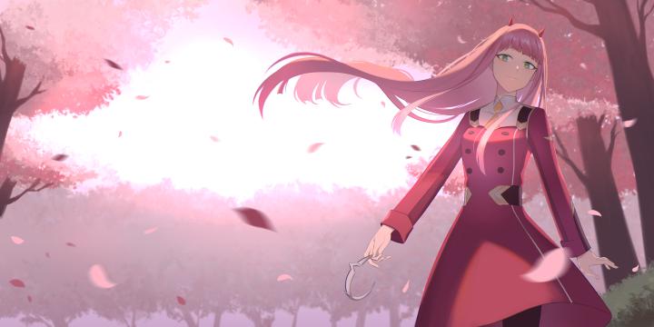 Zero Two Aesthetic Wallpaper 1920X1080 \/ The wallpaper for desktop is 