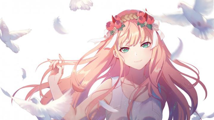 Zero Two. Desktop wallpaper. 1920x1080