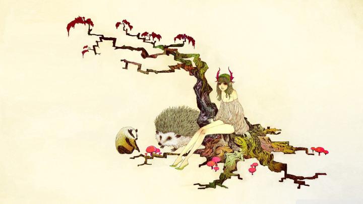 japanese wallpaper 1920x1080 for 1080p | Art, Tree illustration 
