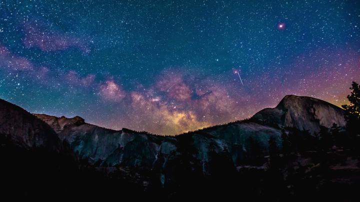 1920x1080 Stars Space Landscape Mountains Laptop Full HD 1080P HD 4k 