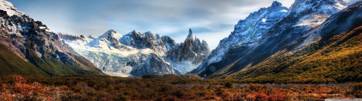 dual, Monitor, Screen, Multi, Multiple, Nature, Mountain, Montagne 