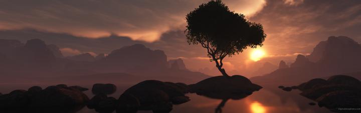 sunset, Dual, Screen Wallpapers HD \/ Desktop and Mobile Backgrounds