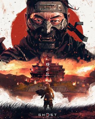 Ghost Of Tsushima Jin Sakai Digital Art Wallpapers