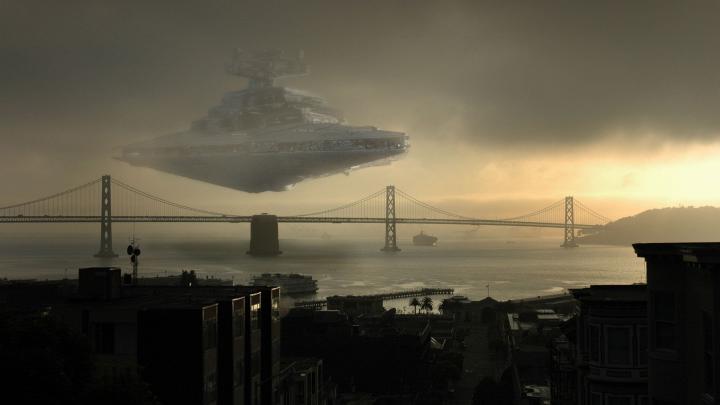 spaceship, Landscape, Star Wars, San Francisco Wallpapers HD \/ Desktop 