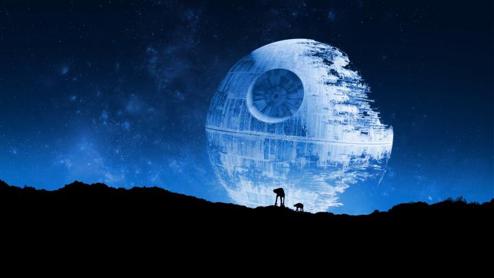 Star Wars, Death Star, AT AT, Space, Night sky Wallpapers HD \/ Desktop 