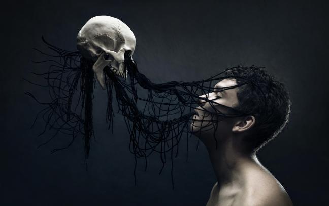 dark, Horror, Skull, Psychedelic Wallpapers HD \/ Desktop and Mobile 