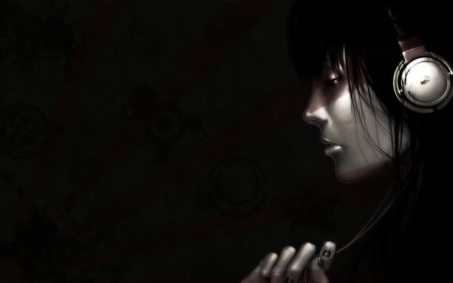 headphones, Dark, Sad Wallpapers HD \/ Desktop and Mobile Backgrounds