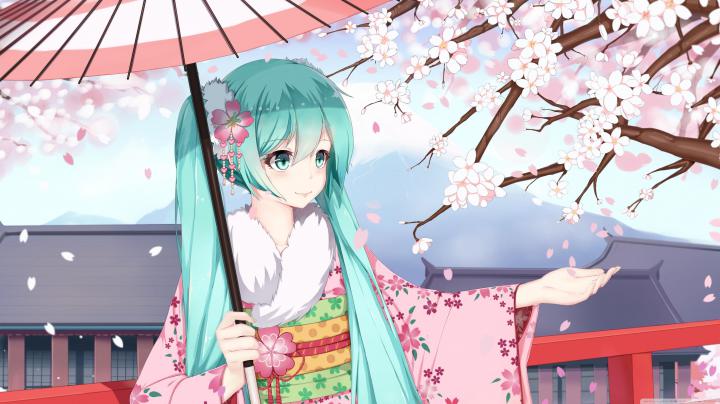Computer Sakura Miku Wallpapers