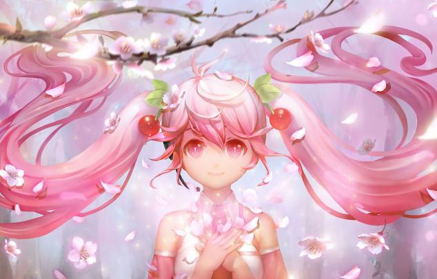 Sakura Miku Desktop Wallpapers