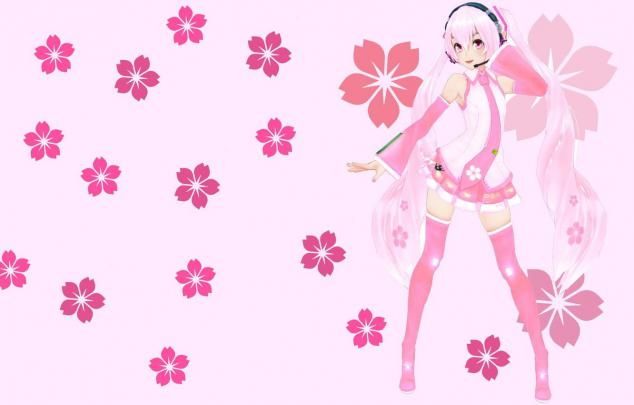 Sakura Miku Desktop Wallpapers