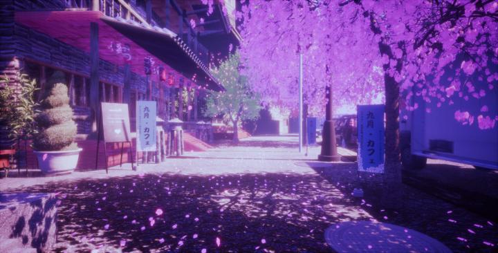 Wallpaper : anime, Japan, landscape, Sakura blossom 4344x2214 