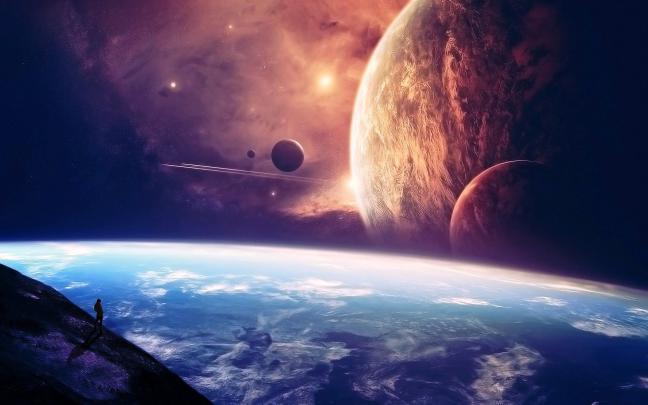 Edge Of Space | Sci fi wallpaper, Planets wallpaper, 4k desktop wallpapers