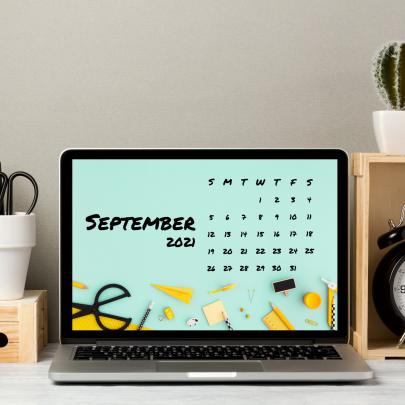 September 2021 Calendar Desktop Wallpaper Digital Download | Etsy