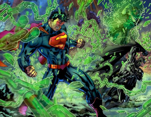 High resolution photo of Superman, desktop wallpaper of Batman, green 
