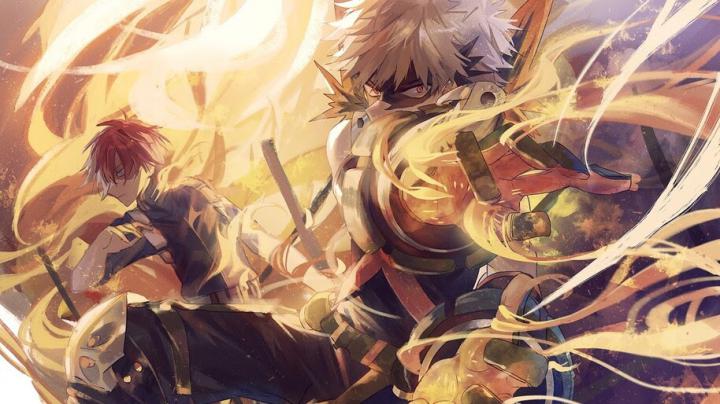 Katsuki Bakugo, Shoto Todoroki, [My Hero Academia], 4K, #5.465 Wallpaper