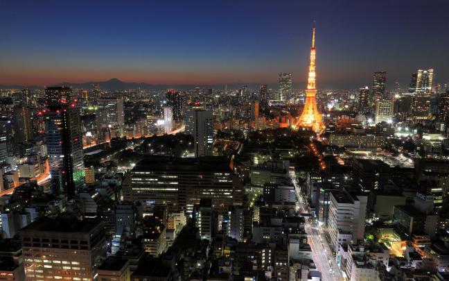 Nice wallpaper of Tokyo, desktop wallpaper of city, night | ImageBank.biz