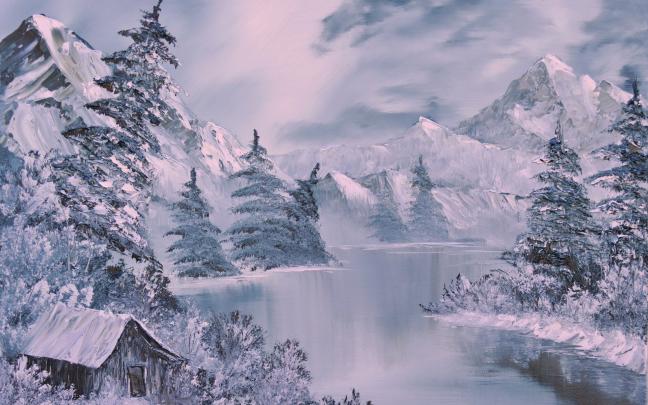 Winter Scene Backgrounds \u00b7\u2460 