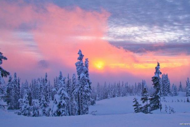 Desktop Wallpaper Winter Scenes \u00b7\u2460 