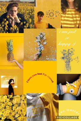 Yellow Aesthetic Collage Wallpapers