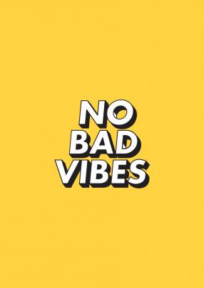 No bad vibes, yellow aesthetic wallpaper \u2022 Wallpaper For You HD 