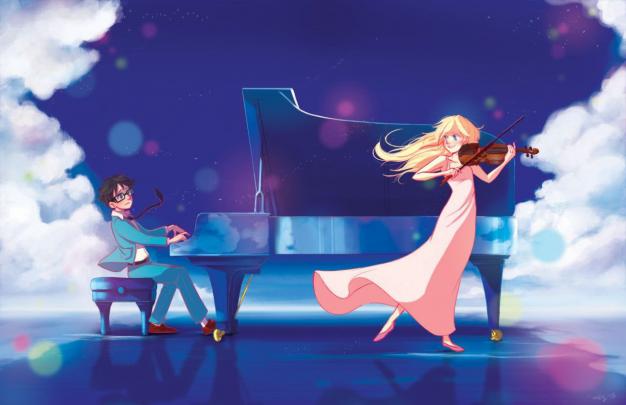 Your Lie In April Poster Desktop Wallpapers