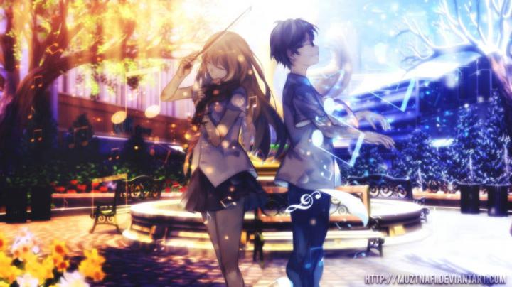 Download high resolution wallpaper widescreen your lie in april 