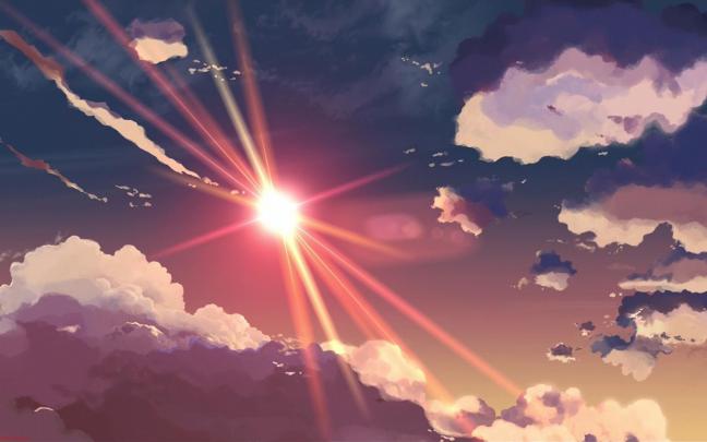 Purple Anime Scenery Wallpapers
