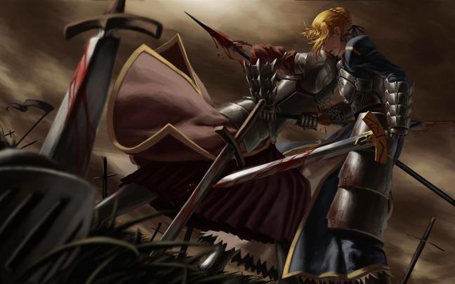 anime girl sword fight wallpapers - DriverLayer Search Engine