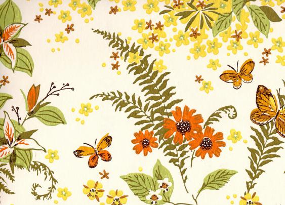 reserved..botanical wallpaper \/ birds floral ephemera