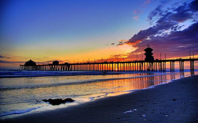 Sunset Malibu Beach California Wallpapers