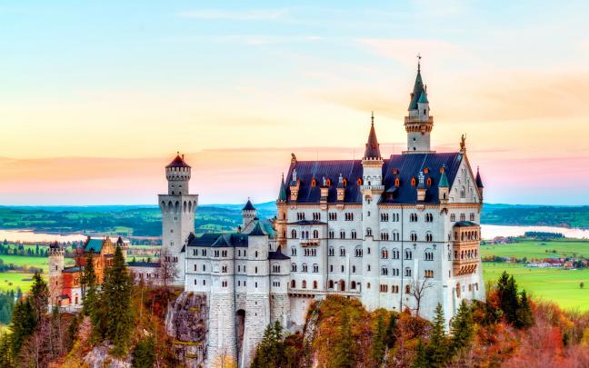HDR, Castle, Landscape, Building, Neuschwanstein Castle Wallpapers HD 